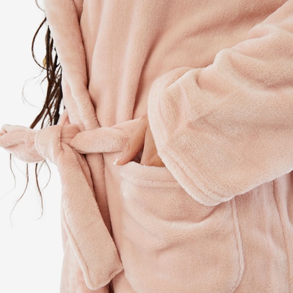 🆕Summer & Rose Cozy Robe in Blush Pink - Standarf Size Ranges from S-L - Picture 6 of 9